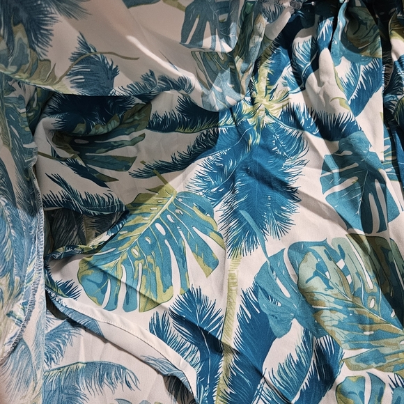 Cupshe One-Shoulder Tropical Dress in Blue and Green - Picture 10 of 14